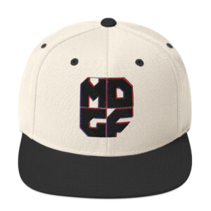 Casquette Snapback MDGF Glitch Logo Noir