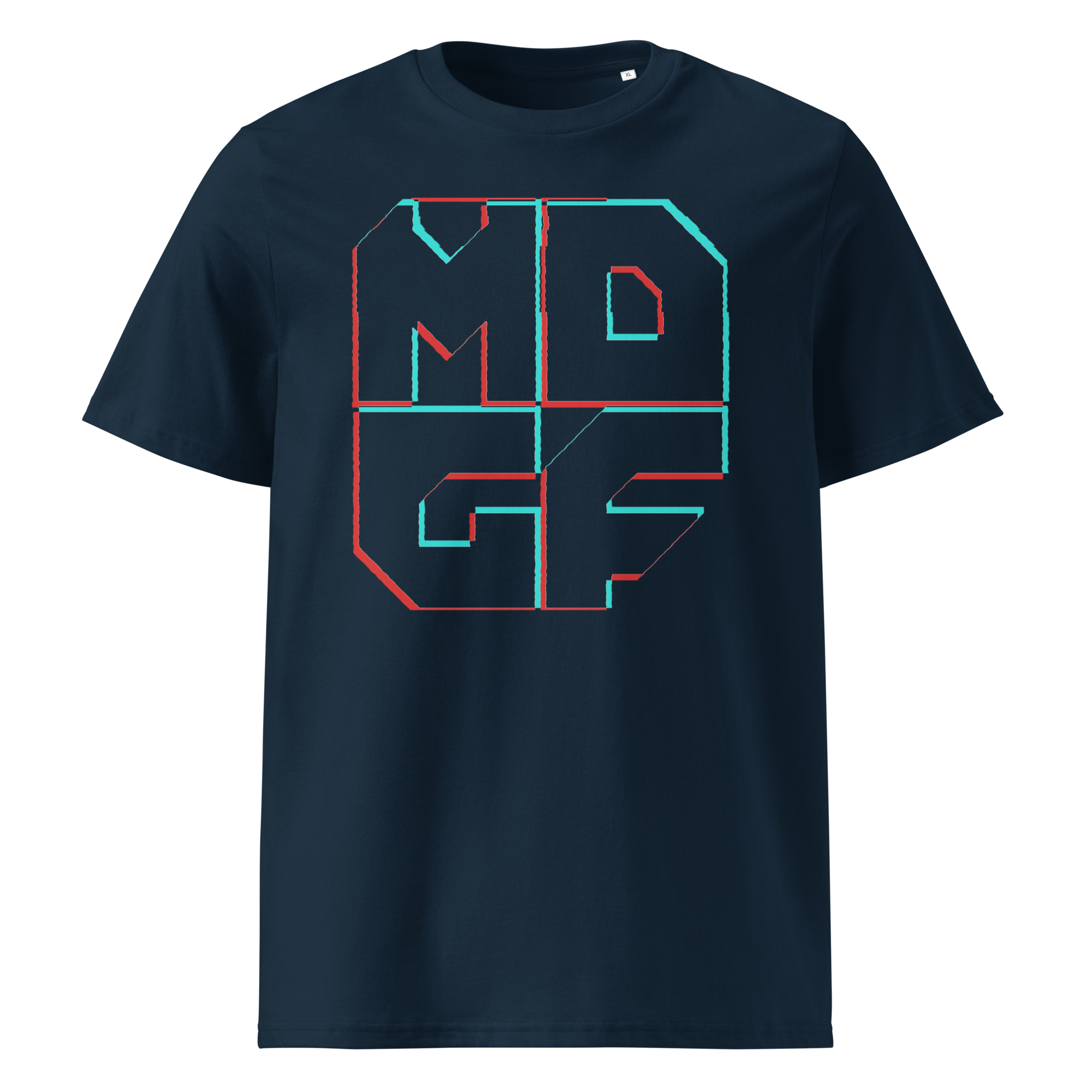 T-shirt unisexe "MDGF Glitch Logo big" en coton biologique – Image 2