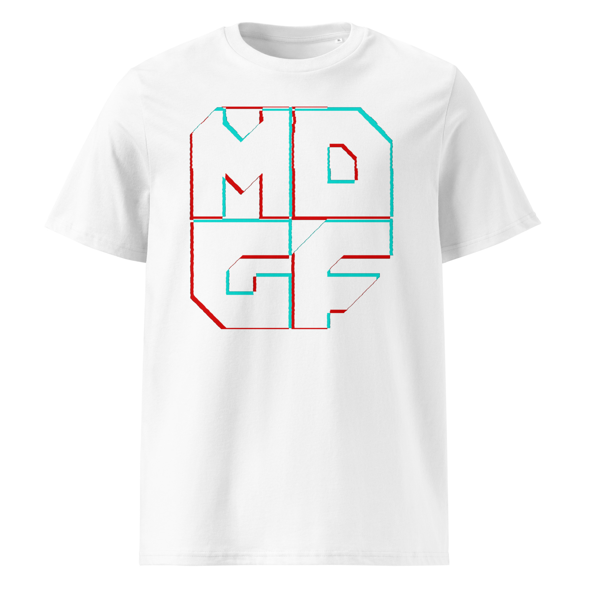 T-shirt unisexe "MDGF Glitch Logo big" en coton biologique – Image 15